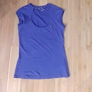 AX Cap sleeve with scoop neck.